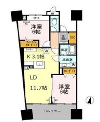 ロイヤルパークスシーサー南千住の物件間取画像